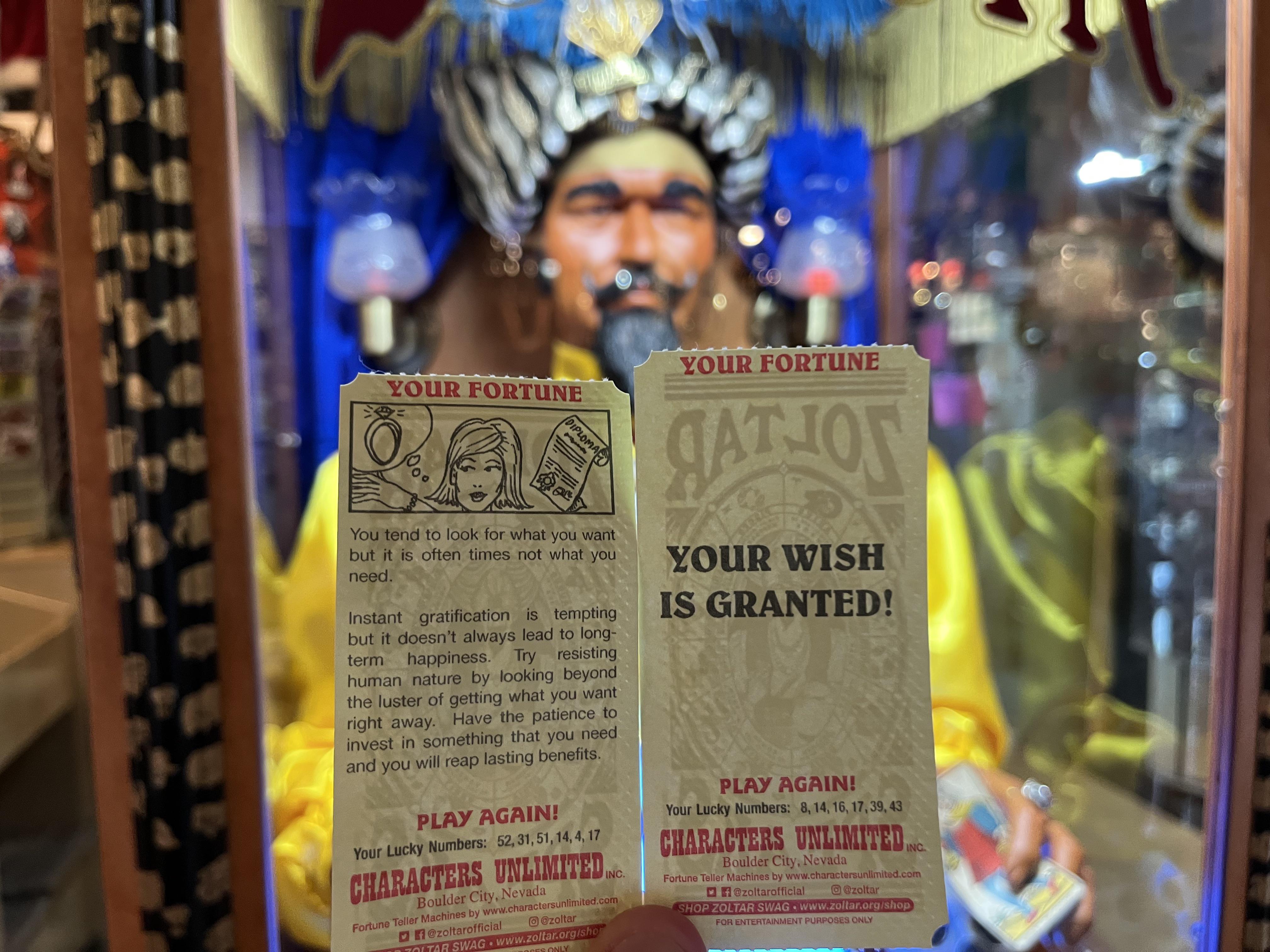 Zoltar Fortune Cards